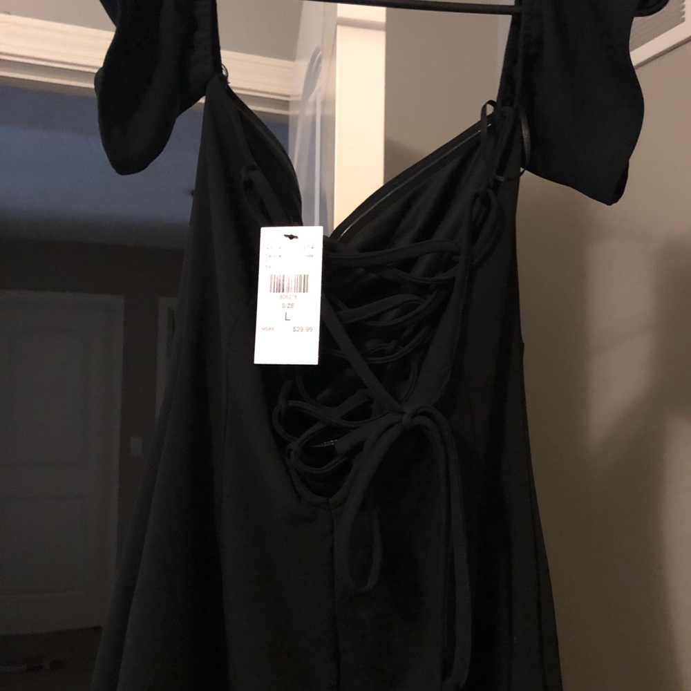 Fashion Nova size L NWT black dress